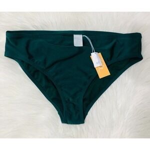 Kona Sol Green High Coverage Hipster‎ Bikini Bottom Plus Size 16W 18W NEW
